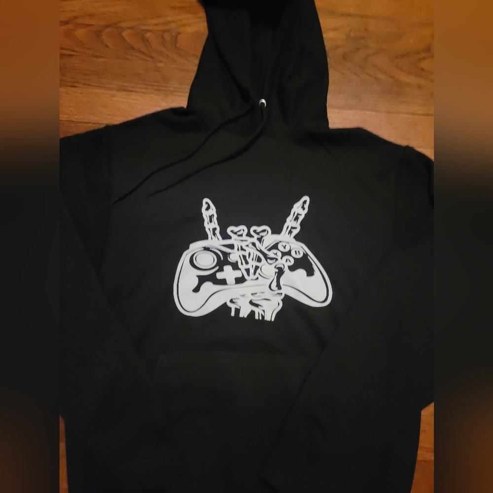 Skeleton Hand Gamer Hoodies